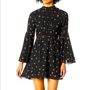 Jack Women's Flower of Love Petite Rose Printed Dress with Ladder Trim